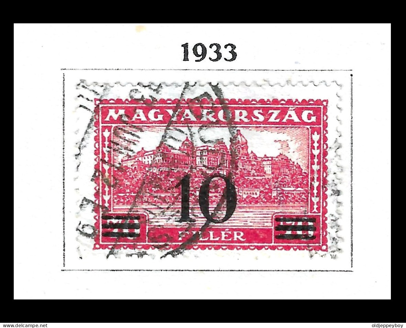 Hungary 1933. Assistant Stamp - Overprint  Michel: 501 - Other & Unclassified