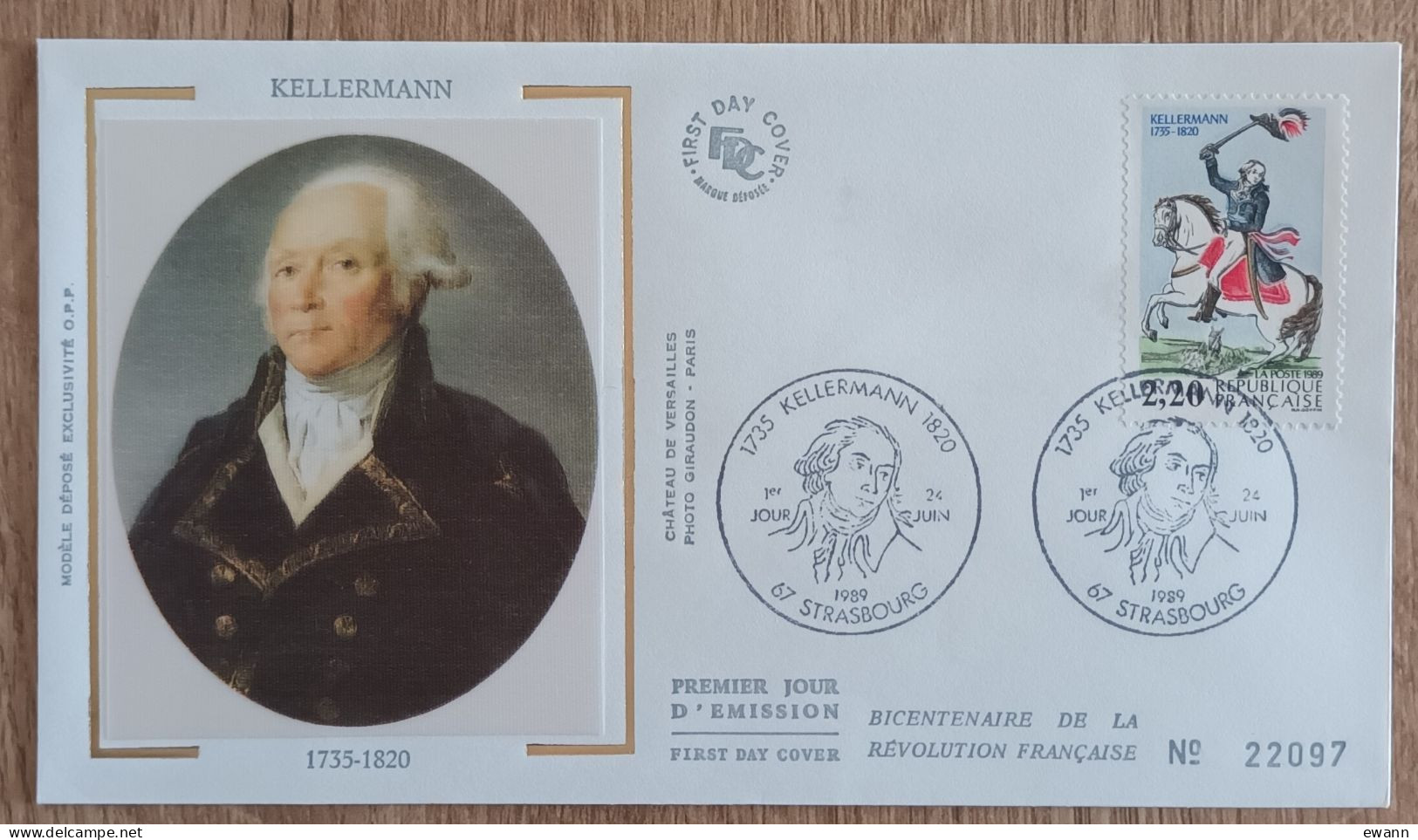 FDC 1989 - YT N°2595 - REVOLUTION / KELLERMANN - STRASBOURG - 1980-1989