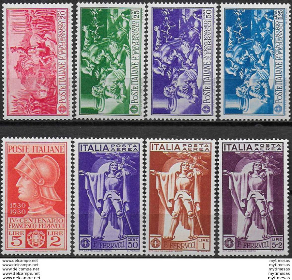 1930 Italia Ferrucci 8v. Bc MNH Sassone N. 276/80+A - Andere & Zonder Classificatie