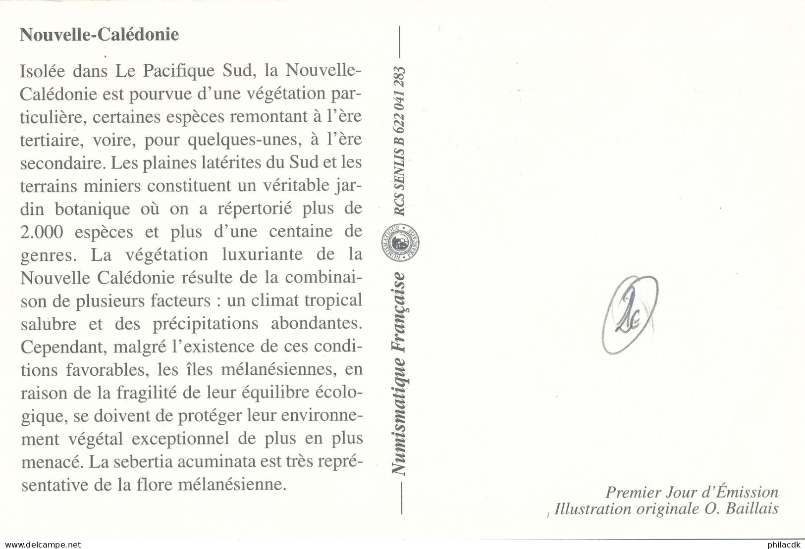 NOUVELLE CALEDONIE - CARTE PREMIER JOUR DU 28 JUILLET 1995 FLORE CALEDONIENNE SEBERTIA ACUMINATA NOUMEA - Sonstige & Ohne Zuordnung