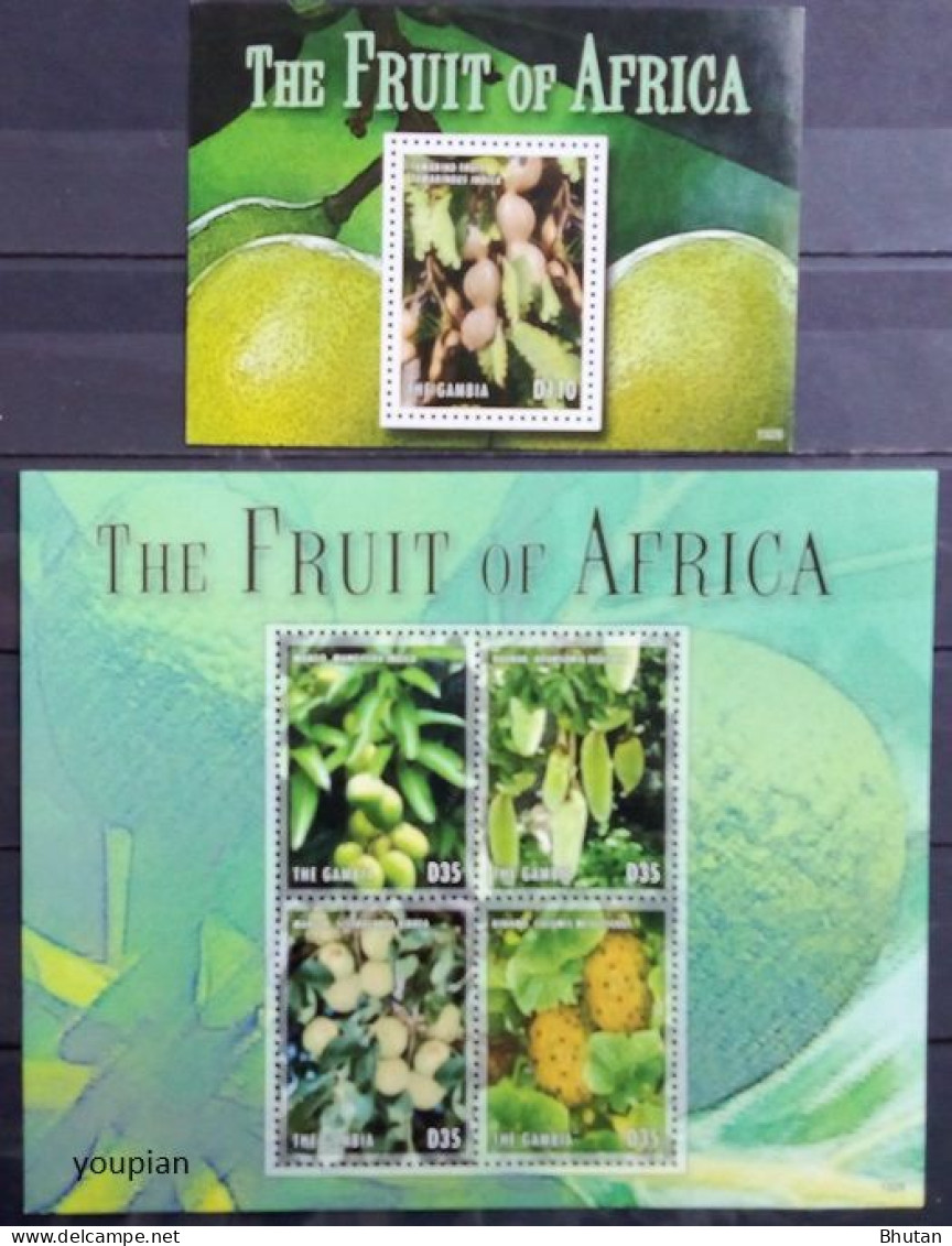 Gambia 2013, Fruits Of Afrika, Two MNH S/S - Gambie (1965-...)