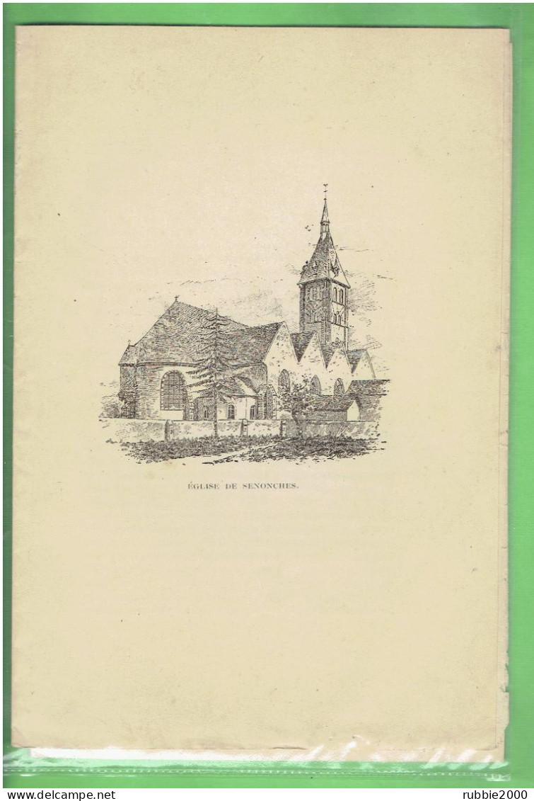 1900 EGLISE DE SENONCHES SON CLOCHER ET CHAPELLE DE SAINT CYR EURE ET LOIR PAR LANGLOIS - Centre - Val De Loire