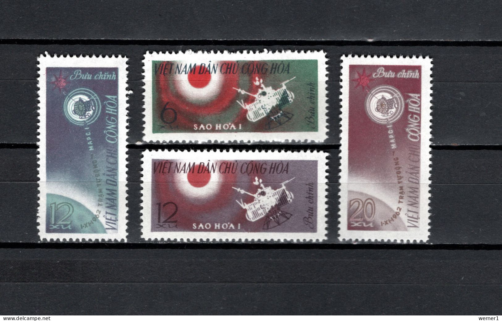 Vietnam 1963 Space, Mars I, Set Of 4 MNH - Azië