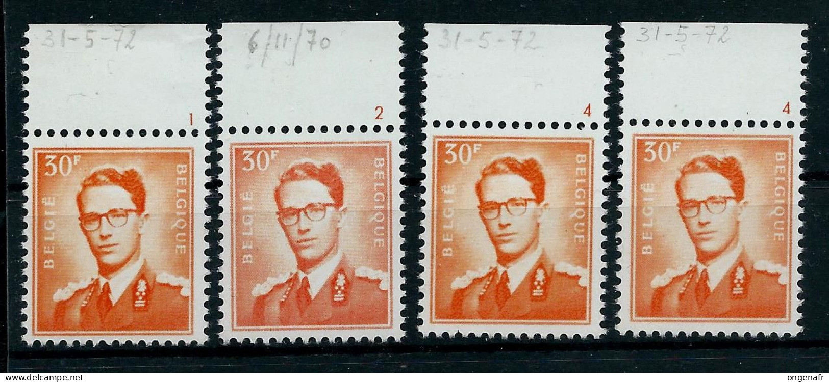 N° 1074 - A  P2 - Planche: 1 - 2 - 4 - 4 ( ** ) - 1953-1972 Glasses