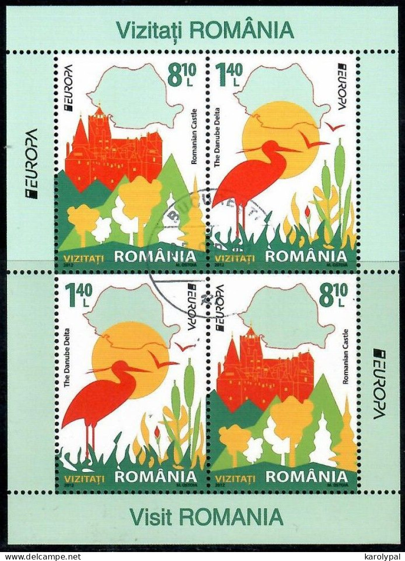 Romania, 2012  CTO, Mi. Bl. Nr. 529 II                       Europa - Gebruikt