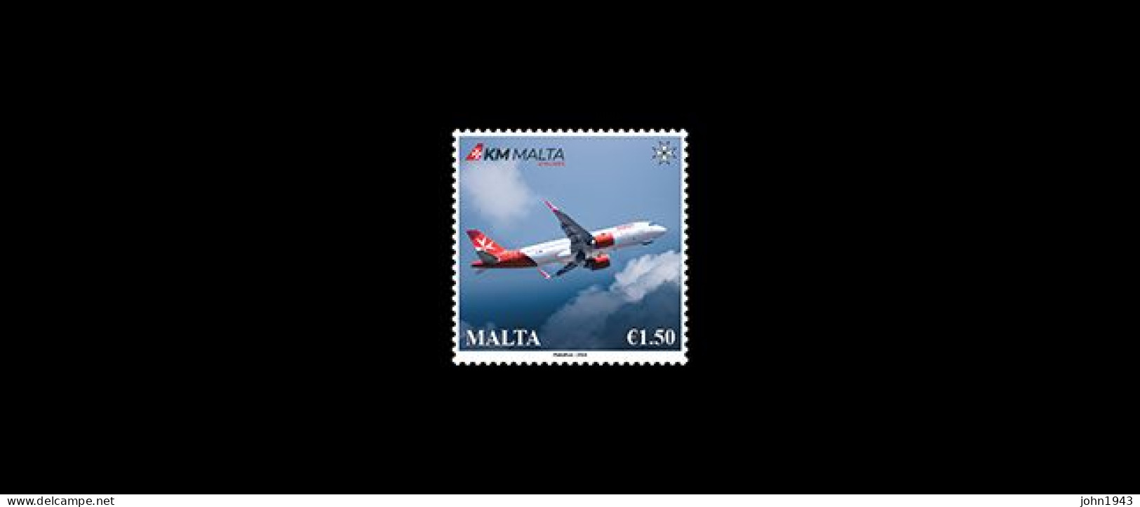 MALTA 2024 KM Malta Airlines SET OF THREE STAMPS MINT NH SUPER - Malta