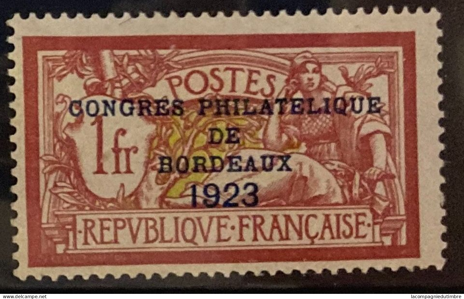 France Congrès De Bordeaux  YT N° 182 Neuf *. TB Signé Calves - Unused Stamps