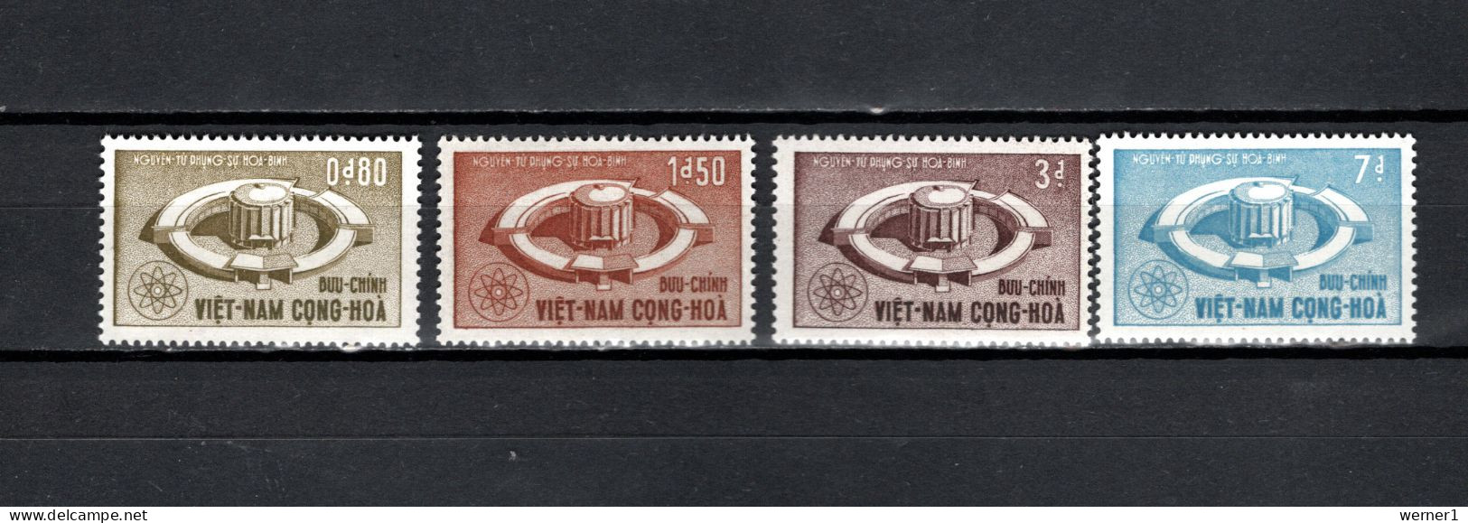 Vietnam South 1964 Space, Nuclear Power Set Of 4 MNH - Asie