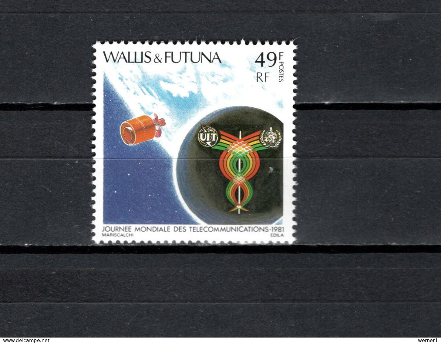 Wallis & Futuna 1981 Space, World Telecommunication Day Stamp MNH - Oceanië