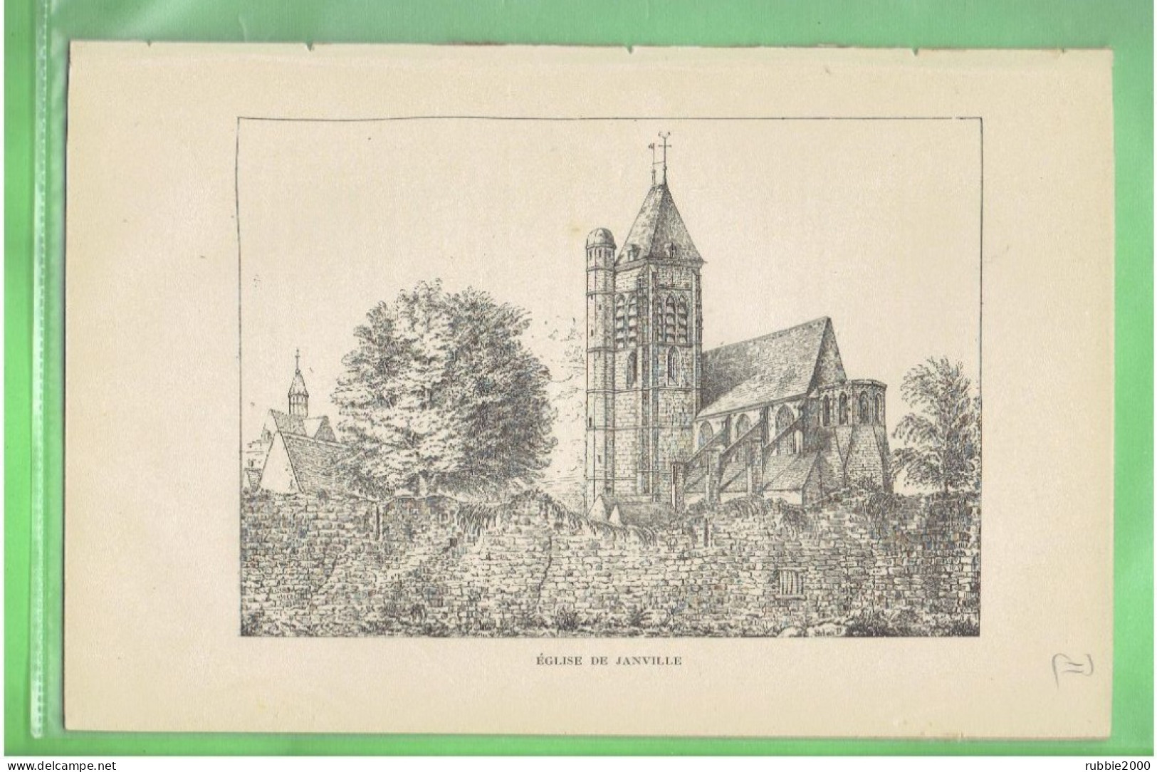 1900 EGLISE DE JANVILLE ET CHAPELLE DE LA SAINTE TRINITE ANCIEN HOTEL DIEU EURE ET LOIR PAR L ABBEE METAIS - Centre - Val De Loire