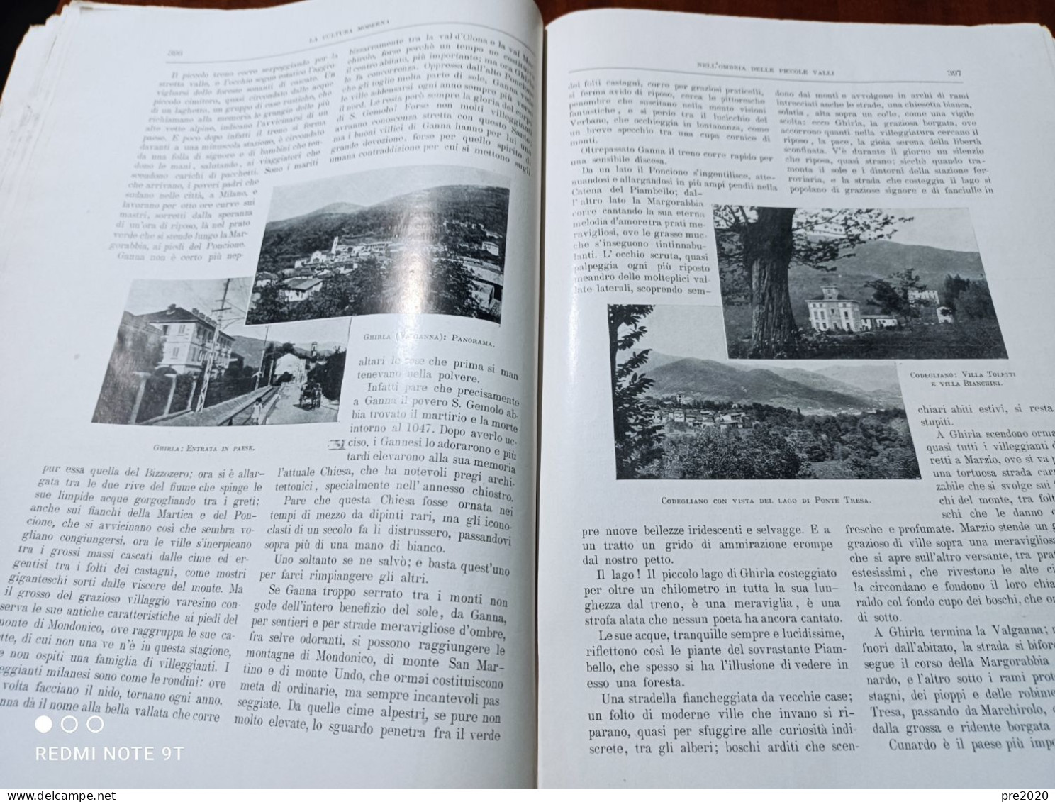 LA CULTURA MODERNA 1914 GIUSEPPE PERRETTI BELLINZONA MARZIO MARCHIROLO GHIRLA CADEGLIANO - Altri & Non Classificati