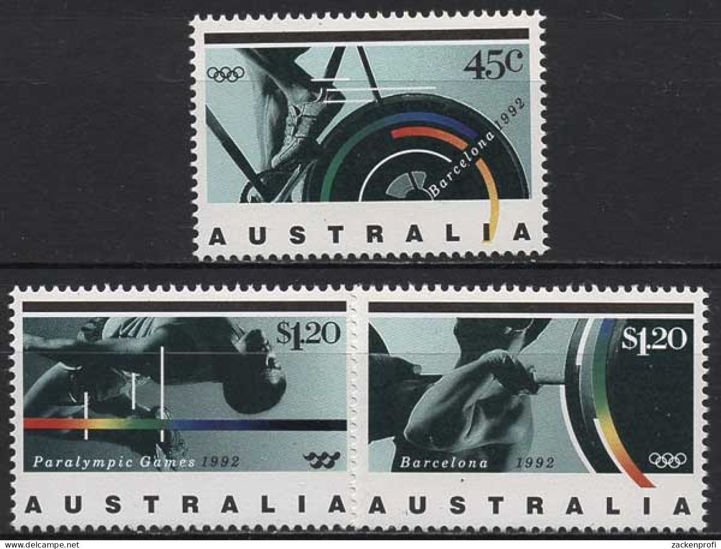 Australien 1992 Olymp.Sommerspiele Olymp.Spiele D.Behinderten 1311/13 Postfrisch - Mint Stamps