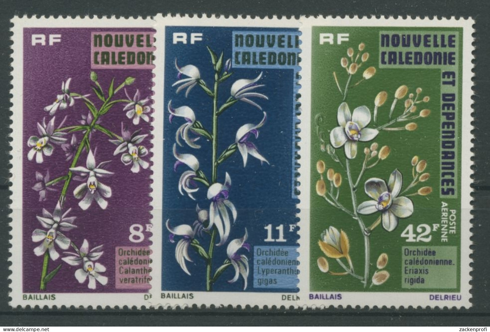 Neukaledonien 1975 Orchideen 563/65 Postfrisch - Nuevos