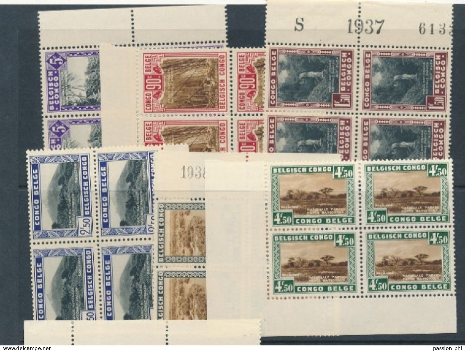 BELGIAN CONGO COB 197/202 MNH - Unused Stamps