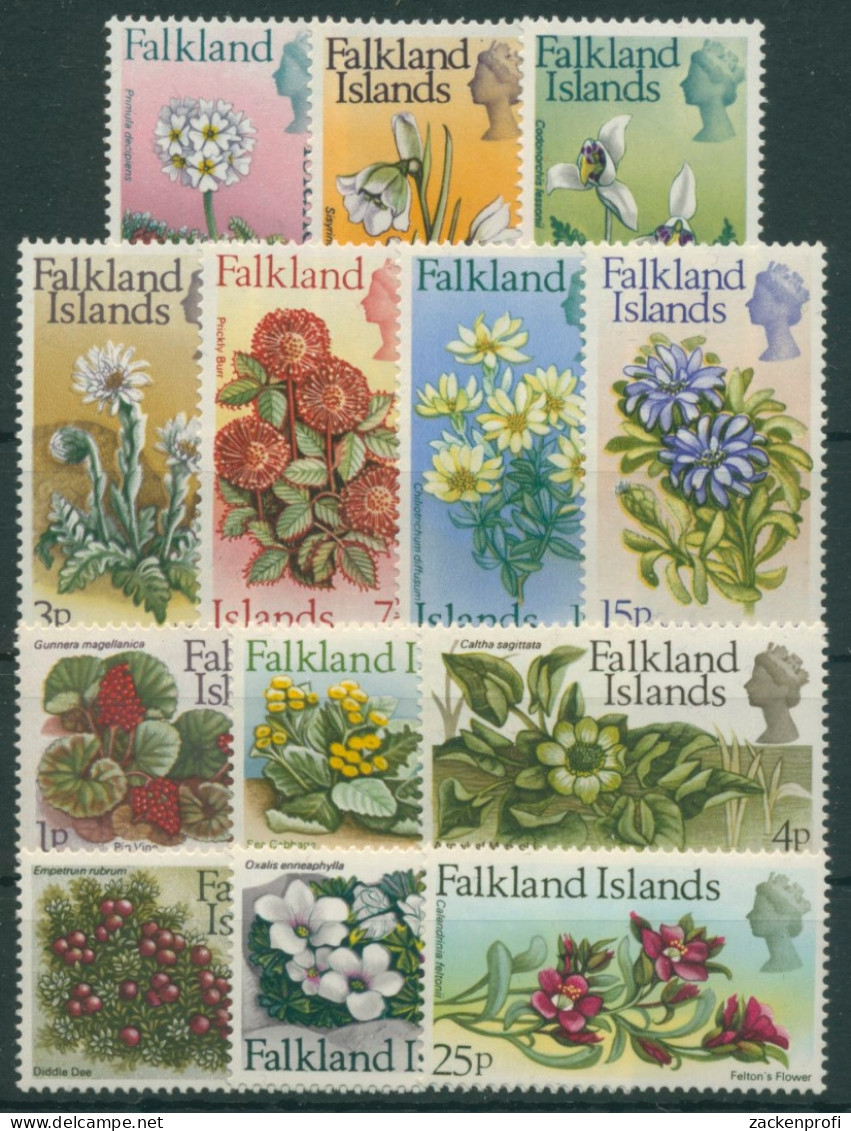 Falkland 1972 Einheimische Blumen 205/17 Postfrisch - Falklandinseln