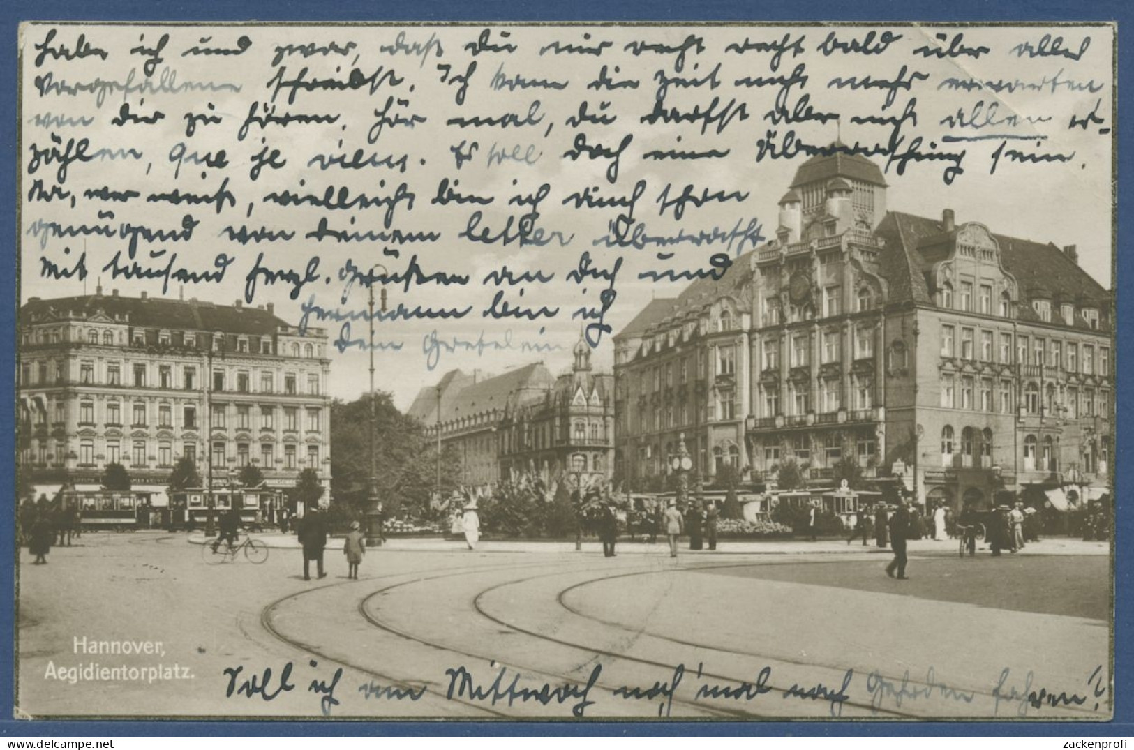 Hannover Aegidientorplatz, Gelaufen 1927 (AK2231) - Hannover