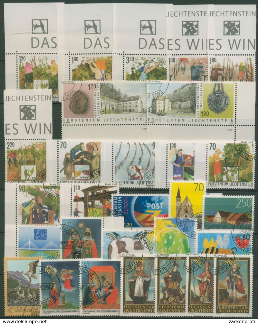 Liechtenstein Jahrgang 2003 Komplett Gestempelt (SG6535) - Used Stamps