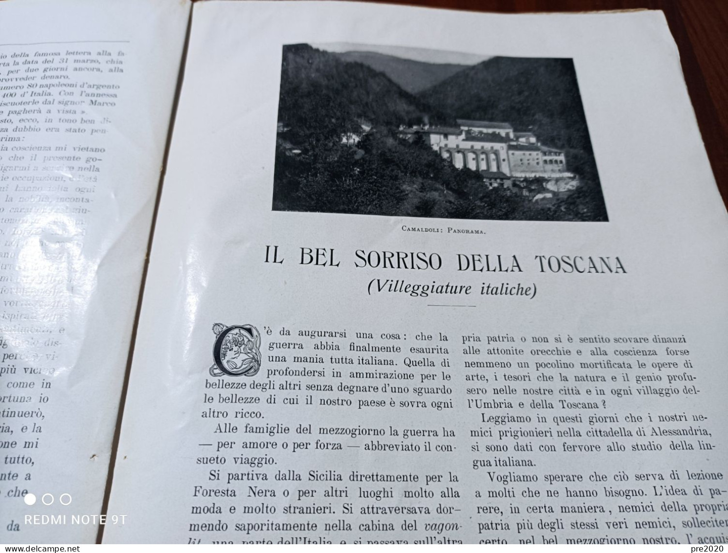 LA CULTURA MODERNA 1915 CAMALDOLI VALLOMBROSA LAVORAZIONE DELLA CANAPA ROMAGNA IL MOSAICO - Other & Unclassified