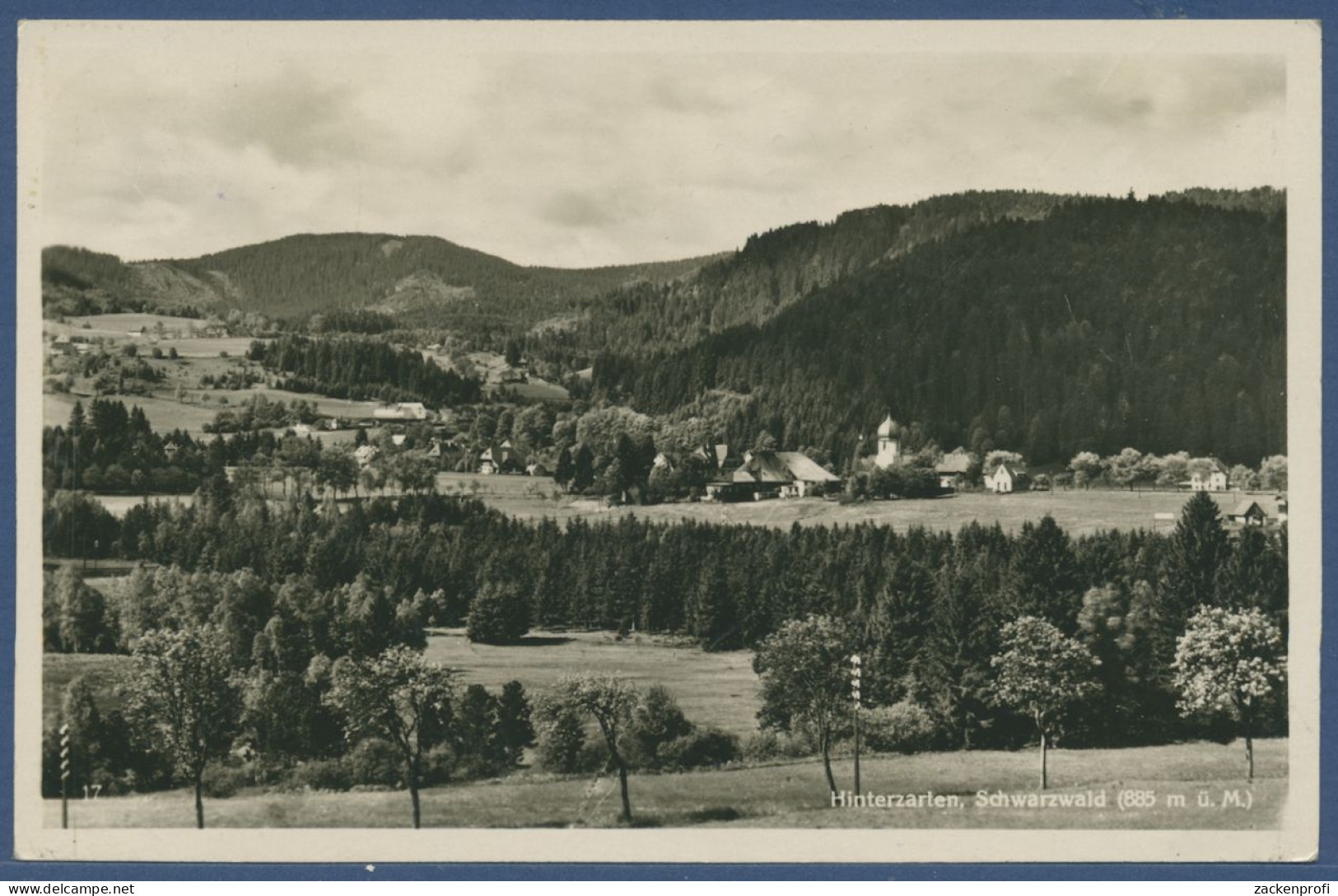Hinterzarten Schwarzwald, Gelaufen 1937 (AK2250) - Hinterzarten