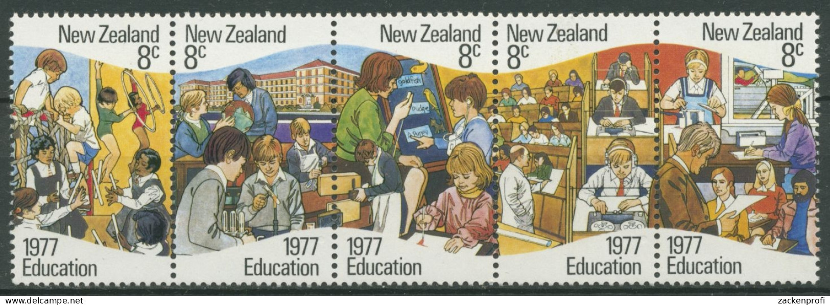 Neuseeland 1977 Erziehung Und Bildung Schule 711/15 ZD Postfrisch (C25893) - Ongebruikt