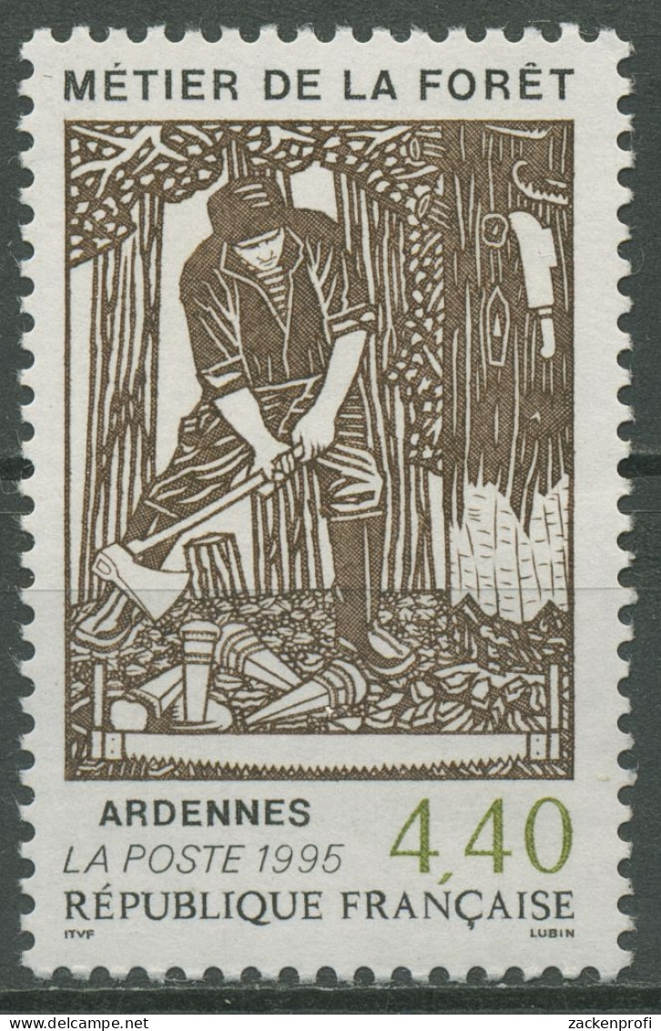 Frankreich 1995 Ardennen Forstarbeit 3086 Postfrisch - Neufs