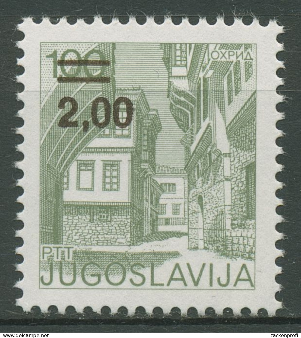 Jugoslawien 1978 Sehenswürdigkeiten MiNr.1661 Mit Aufdruck 1736 Postfrisch - Ongebruikt