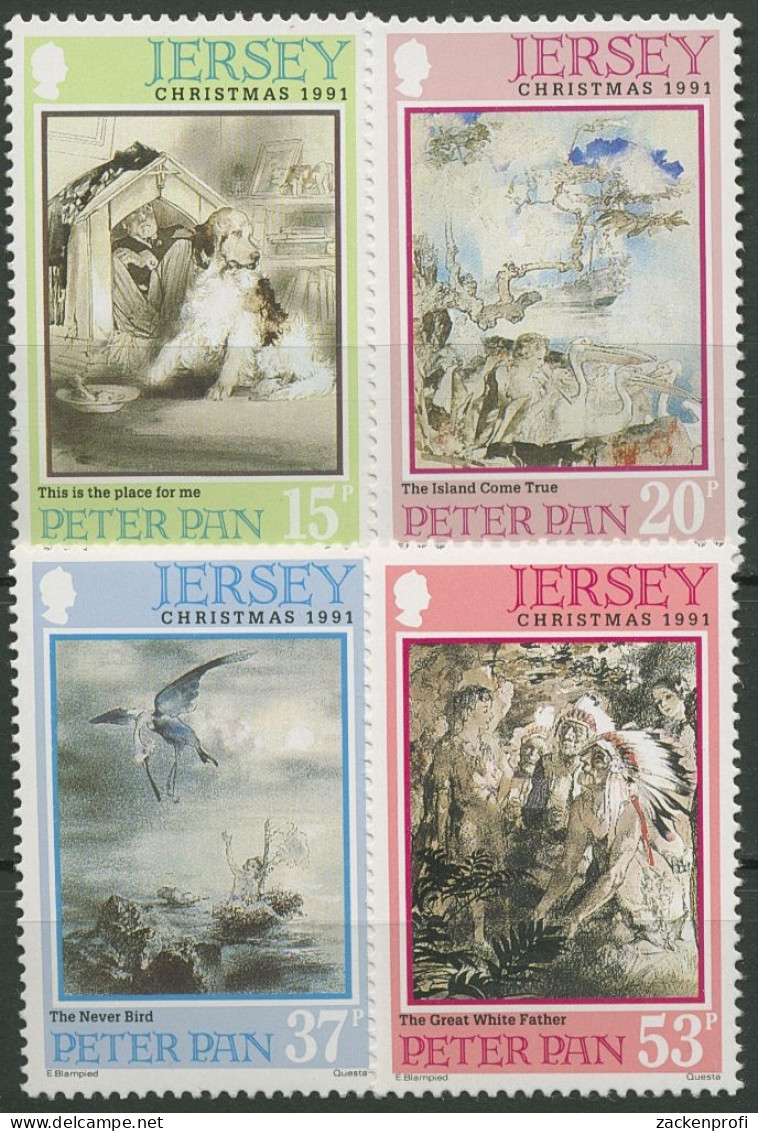 Jersey 1991 Weihnachten Peter Pan 559/62 Postfrisch - Jersey