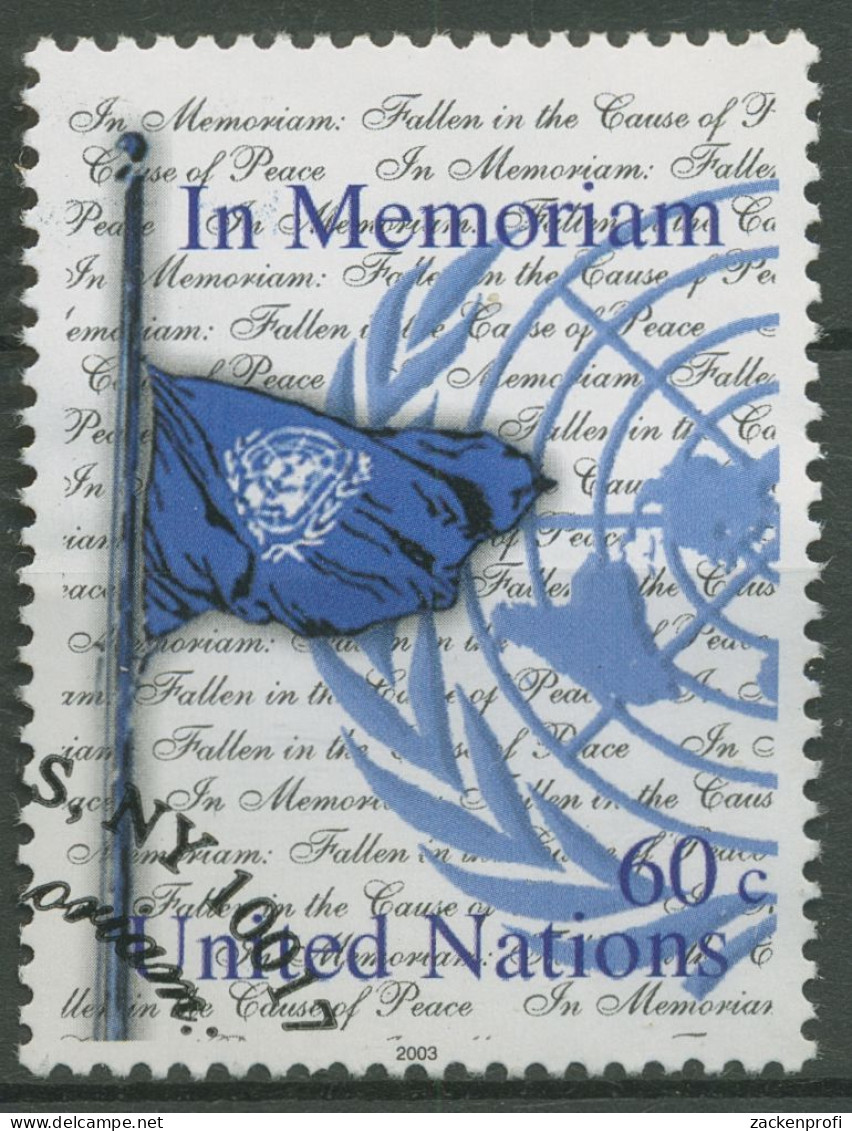 UNO New York 2003 Gedenken Der Gefallenen Flagge 940 Gestempelt - Used Stamps