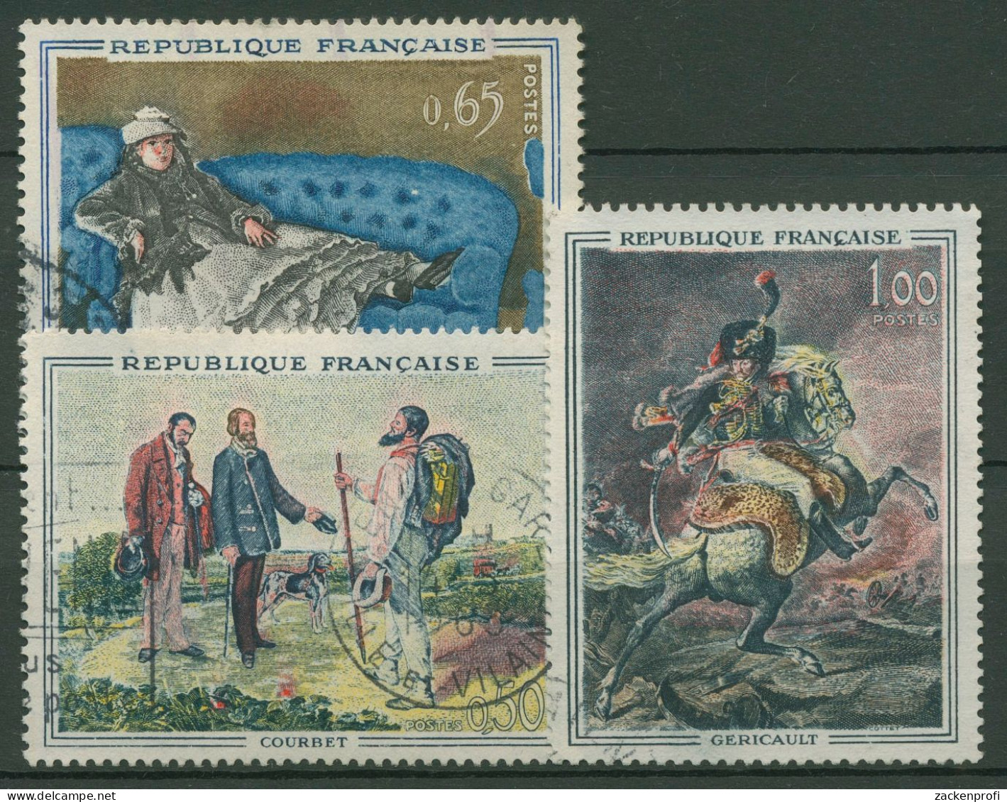 Frankreich 1962 Kunst Gemälde 1415/17 Gestempelt - Oblitérés