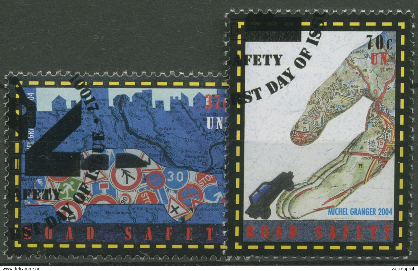 UNO New York 2004 Weltgesundheitstag Verkehrssicherheit 956/57 Gestempelt - Used Stamps