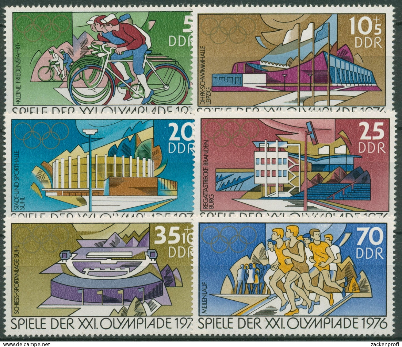 DDR 1976 Olympia Sommerspiele Montreal 2126/31 Postfrisch - Neufs