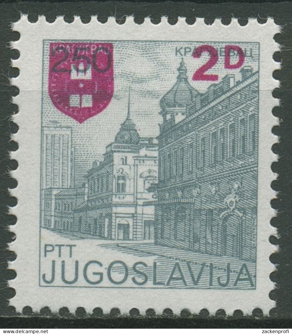 Jugoslawien 1983 Sehenswürdigkeiten MiNr.1878 Mit Aufdruck 1966 Postfrisch - Nuovi