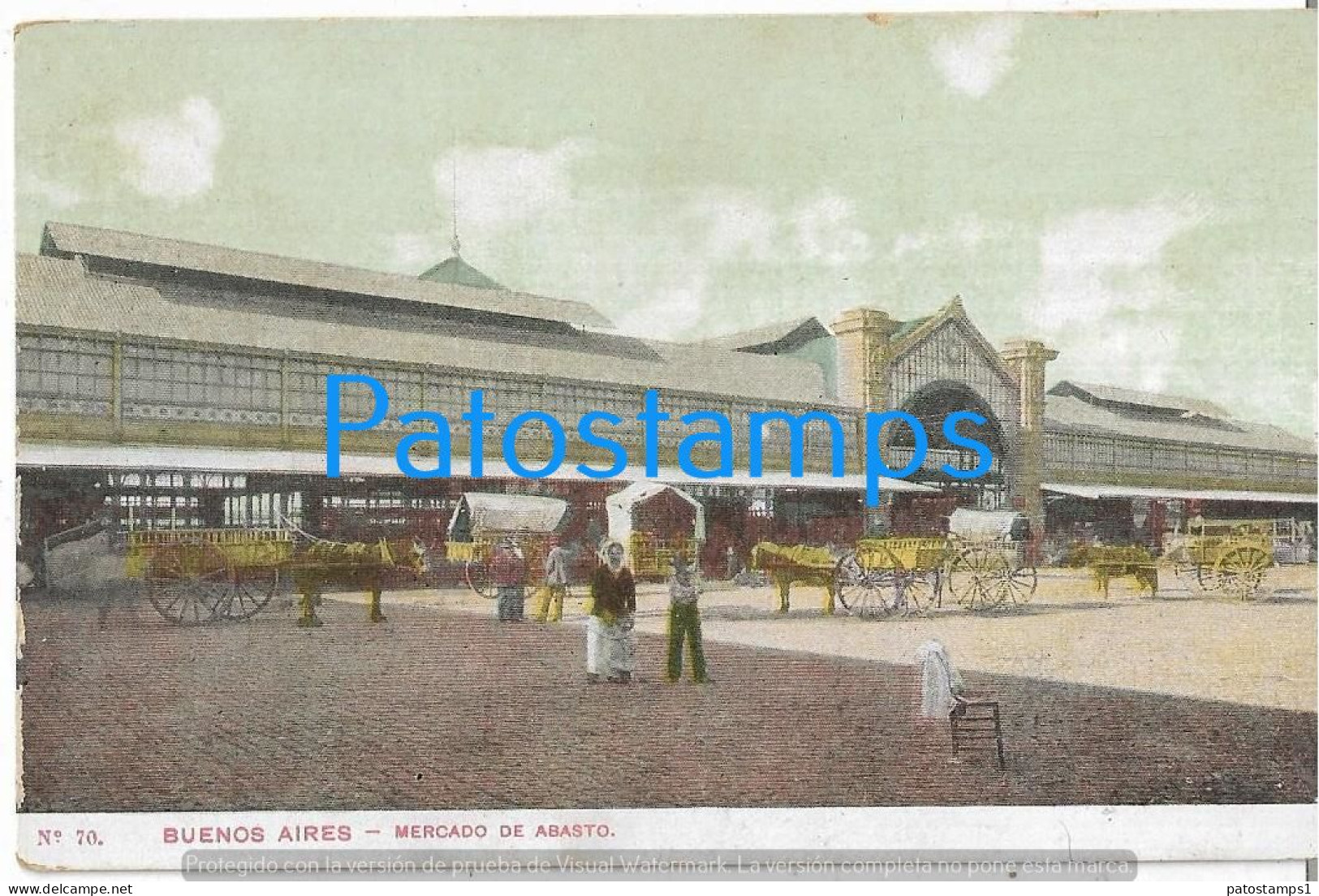 227168 ARGENTINA BUENOS AIRES MARKET MERCADO DE ABASTO POSTAL POSTCARD - Argentine