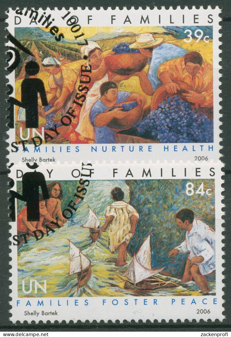 UNO New York 2006 Tag Der Familie Traubenernte Kinder 1020/21 Gestempelt - Used Stamps