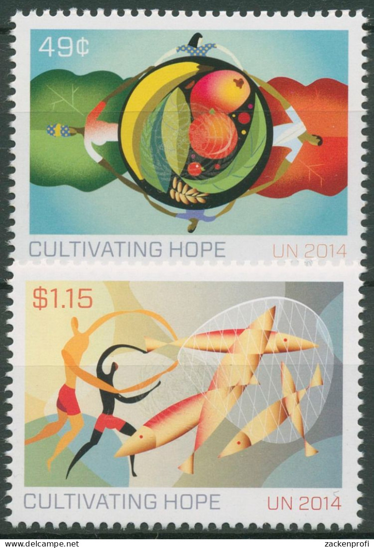 UNO New York 2014 Jahr Der Bauernfamilien 1426/27 Postfrisch - Unused Stamps