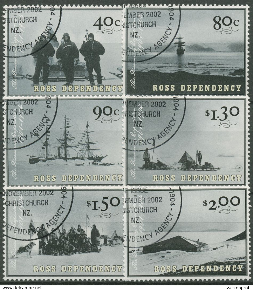Ross-Gebiet 2002 100 Jahre Antarktisexpedition Von Robert Scott 78/83 Gestempelt - Usati