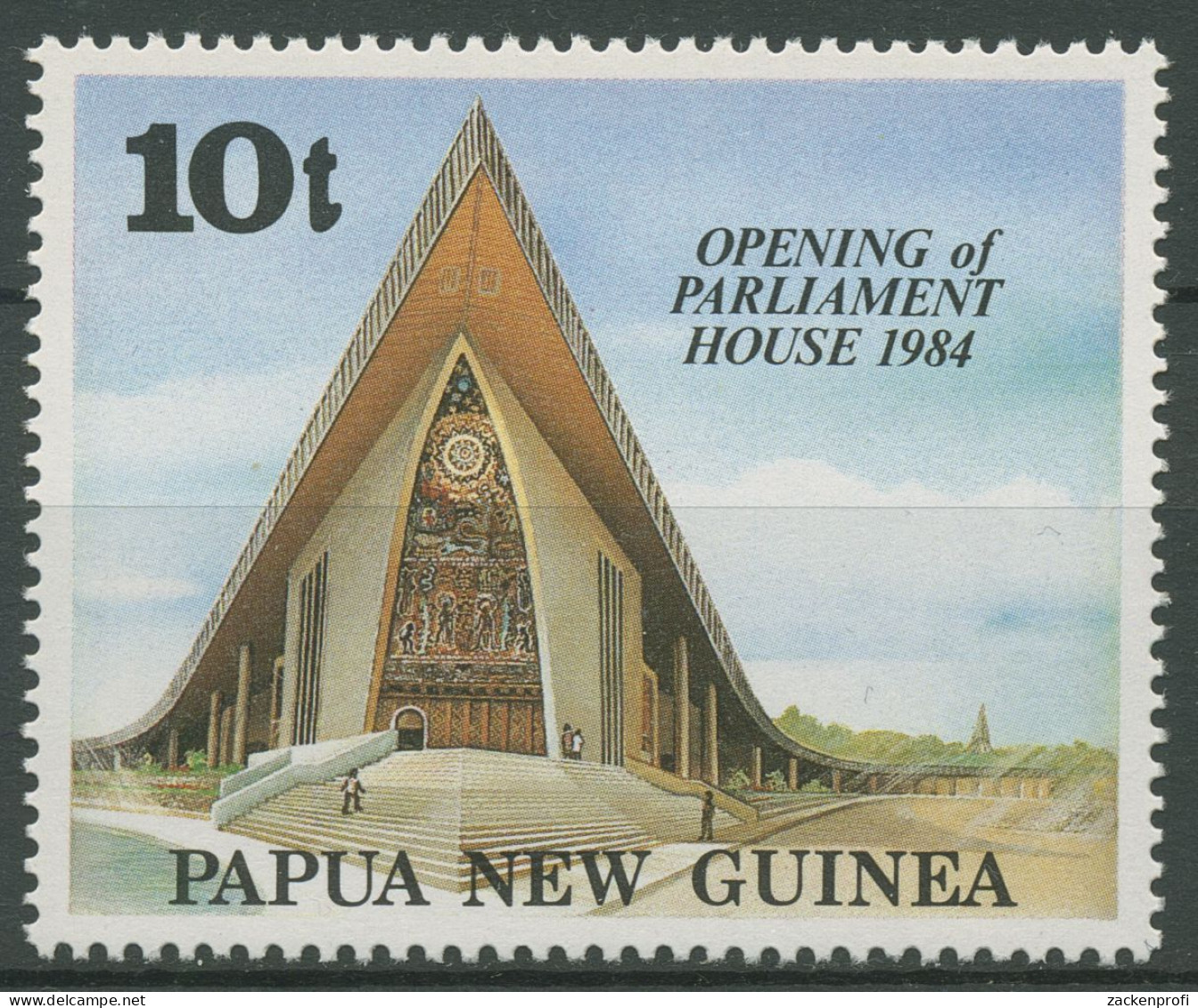 Papua Neuguinea 1984 Eröffnung Des Neuen Parlamentsgebäudes 477 Postfrisch - Papouasie-Nouvelle-Guinée