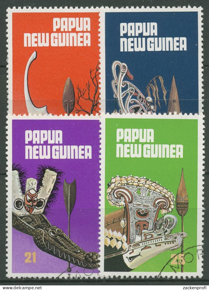 Papua Neuguinea 1979 Kanubugverzierungen Und Paddel 364/67 Gestempelt - Papua New Guinea