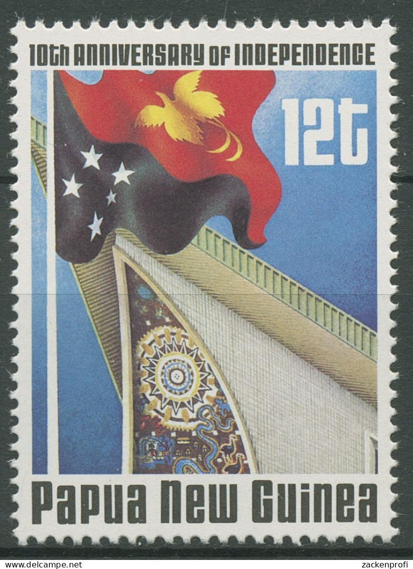 Papua Neuguinea 1985 10 J. Unabhängigkeit Flagge 503 Postfrisch - Papua New Guinea
