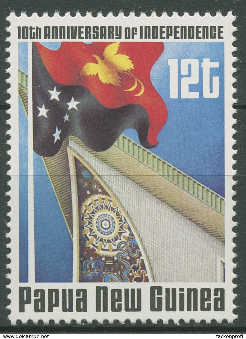 Papua Neuguinea 1985 10 J. Unabhängigkeit Flagge 503 Postfrisch - Papua-Neuguinea