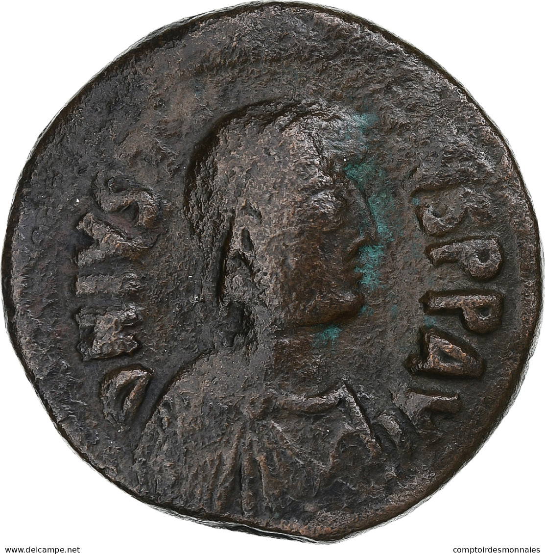 Justin I, Follis, 518-527, Constantinople, Bronze, TB - Bizantinas