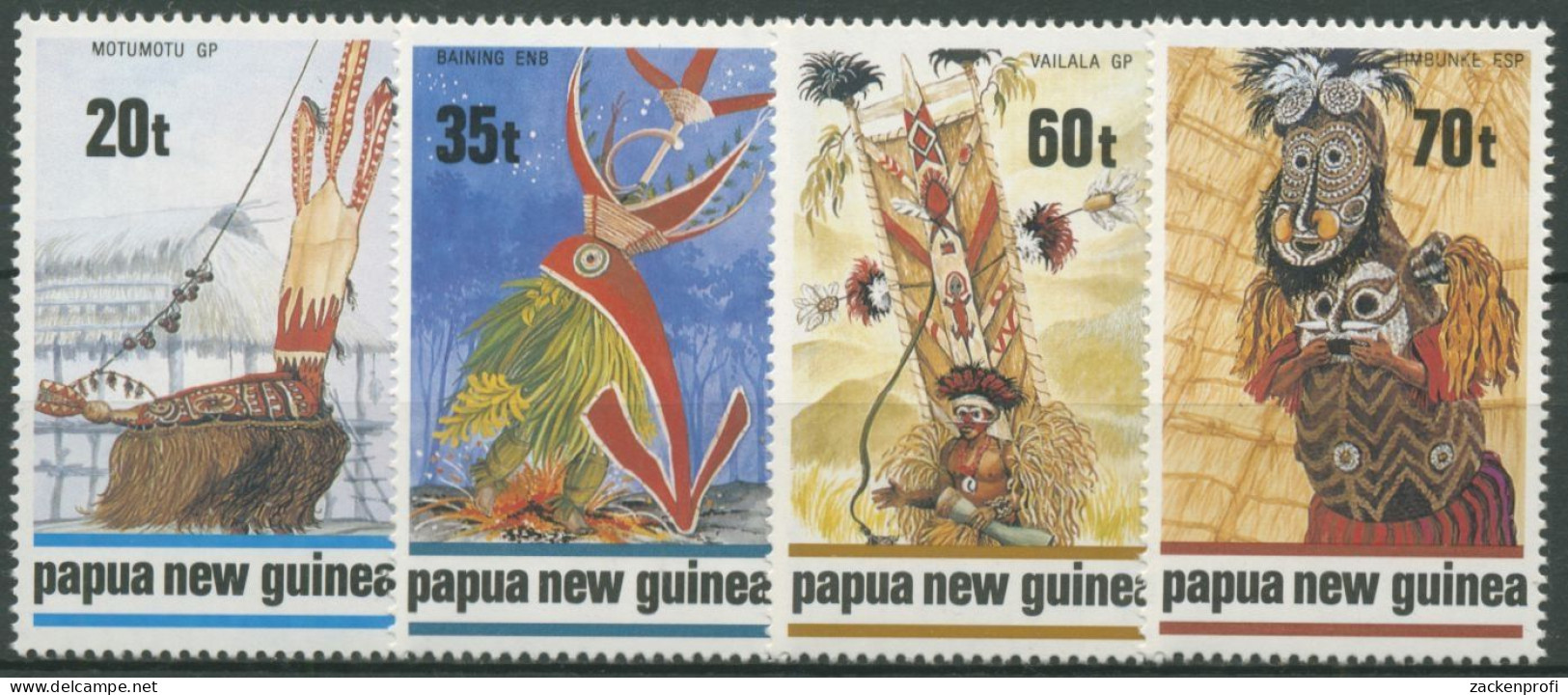 Papua Neuguinea 1989 Traditionelle Tanzmasken 602/05 Postfrisch - Papua New Guinea