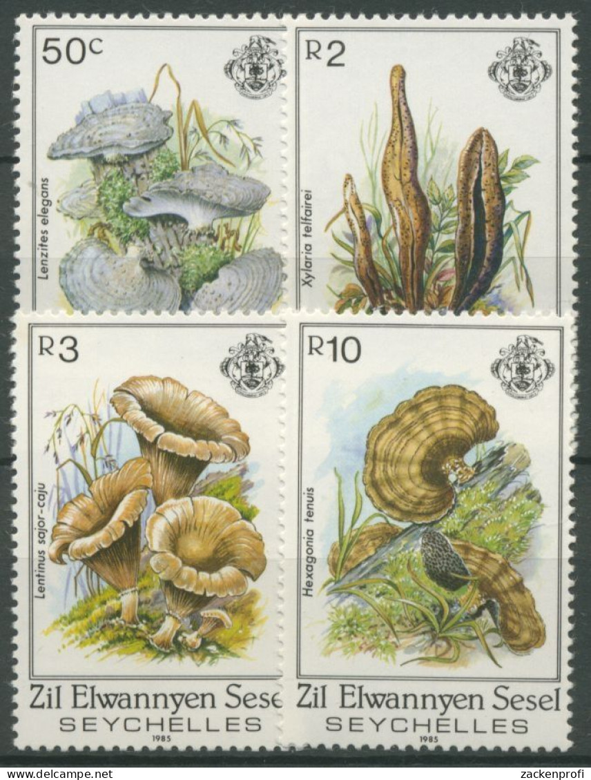 Äußere Seychellen 1985 Pilze 92/95 Postfrisch - Seychellen (1976-...)