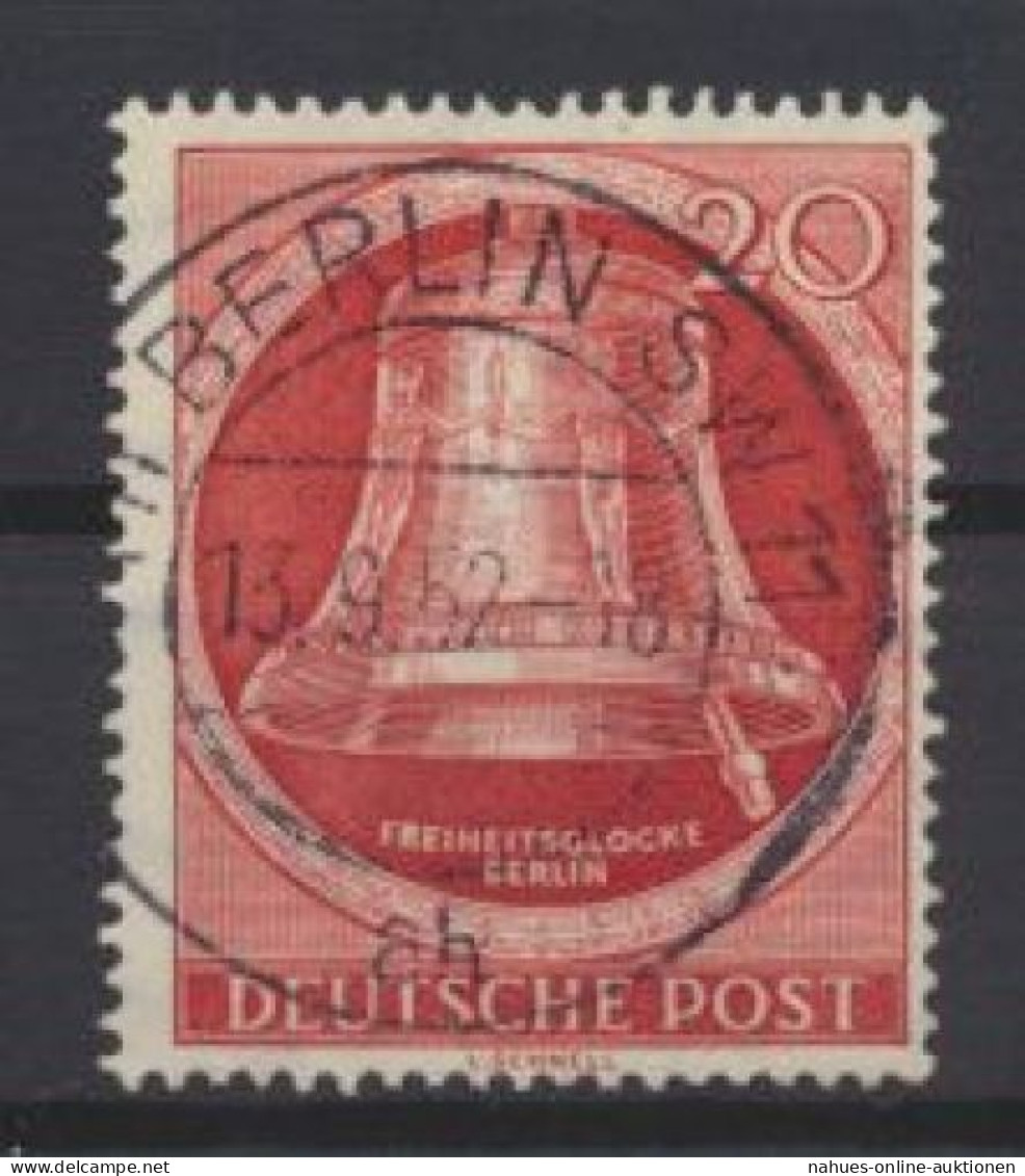 Berlin 84 Glocke Rechts 20 Pfg. Vollstempel 13.9.1952 Kat.-Wert 20,00 - Oblitérés