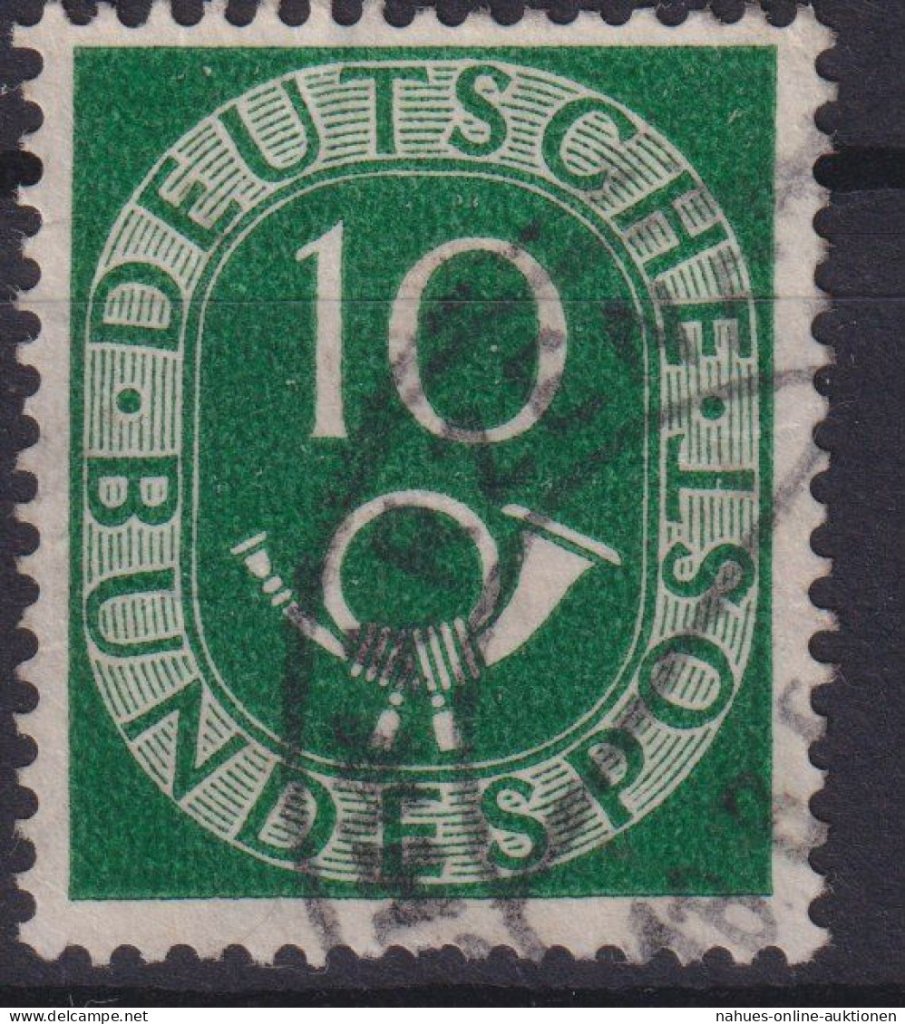 Bundesrepublik Plattenfehler 128 II Posthorn 10 Pf. Kat.-Wert 100,00 Bund BRD - Used Stamps