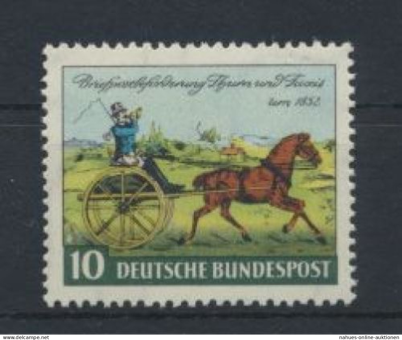 Bund Tag Der Briefmarke Thurn & Taxis 160 Luxus Postfrisch 1952 Kat.-Wert 6,00 - Unused Stamps