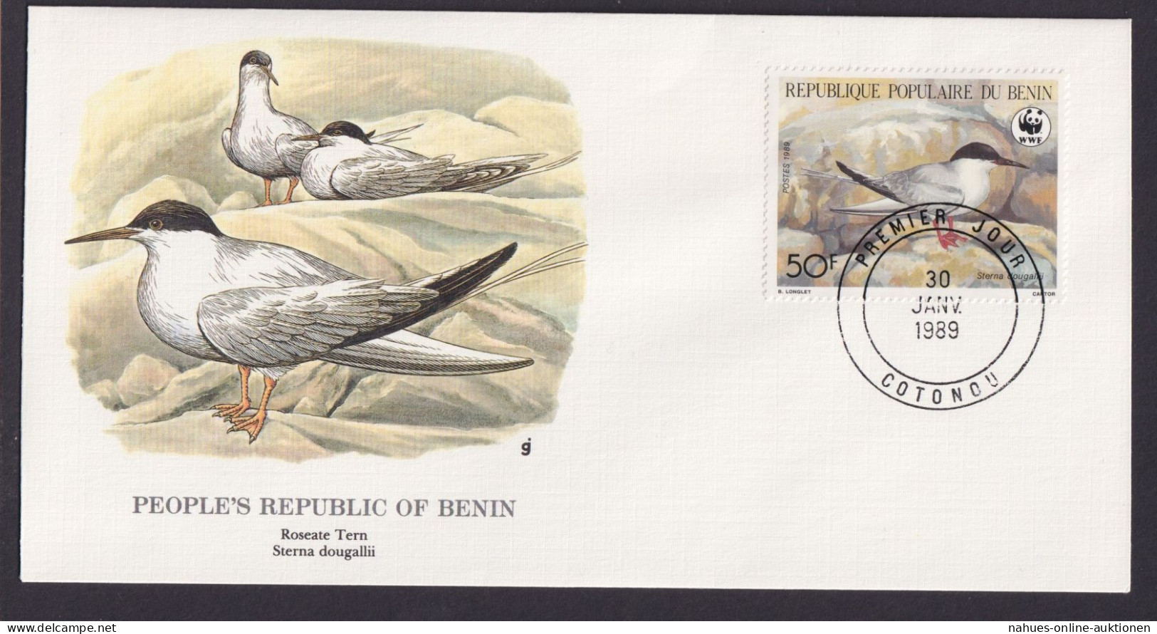 Benin Westafrika Fauna Vogel Seeschwalbe Schöner Künstler Brief - Collections (en Albums)