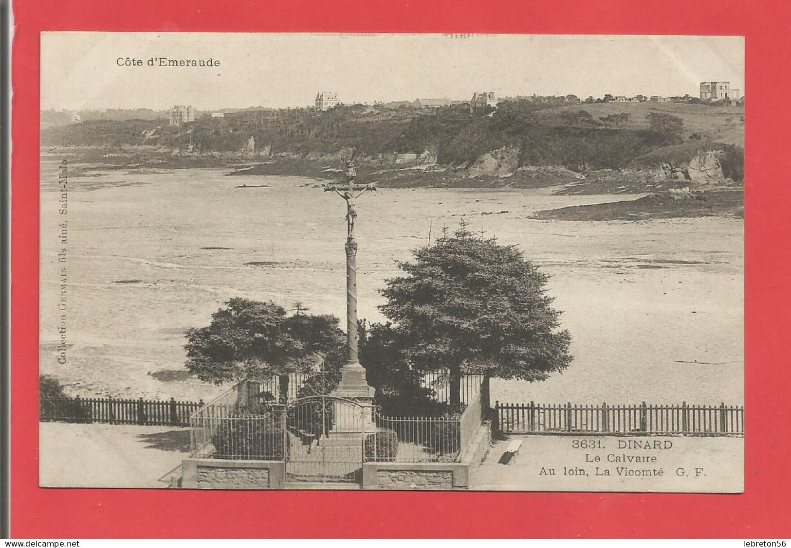 C.P.A. ( 35 ) « DINARD » Le Calvaire, Au Loin La Vicomté - Jolie Vue Générale   X2phots - Dinard