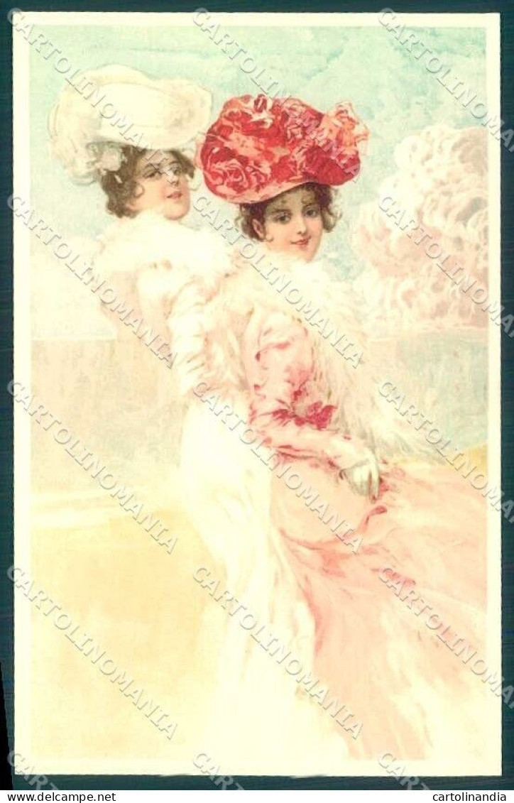 Artist Signed Simrock Fashion Glamour Lady Art Nouveau Postcard VK9396 - Autres & Non Classés