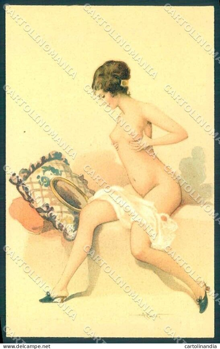 Artist Signed Penot Risque Lady Cabinet De Toilette Serie 28-4 Postcard VK9375 - Autres & Non Classés